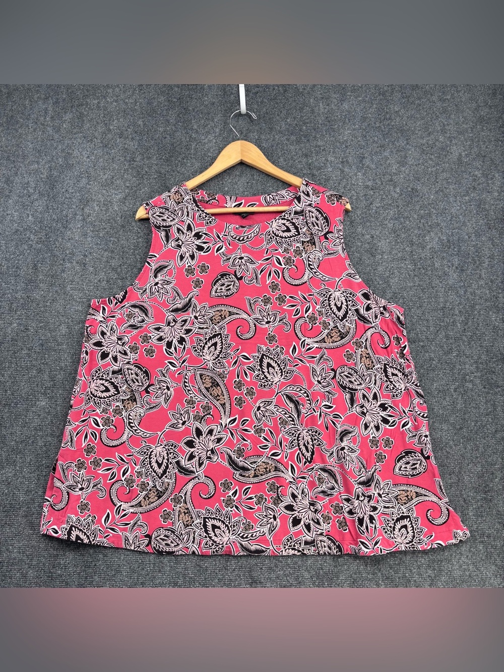 J Jill Wearever Colorful Paisley Sleeveless Top Women’s Plus 3X